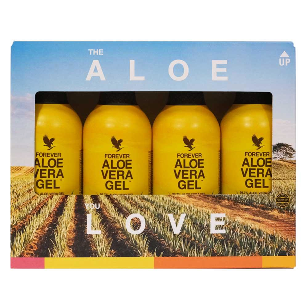4-Pack Aloe Vera Gel Produktbild